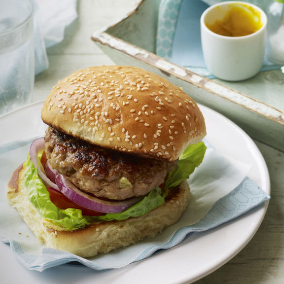 Pork & Apple Burger