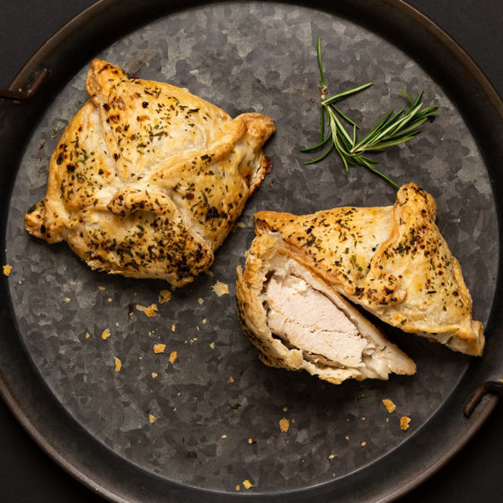 Chicken With Garlic Mushroom Wellington