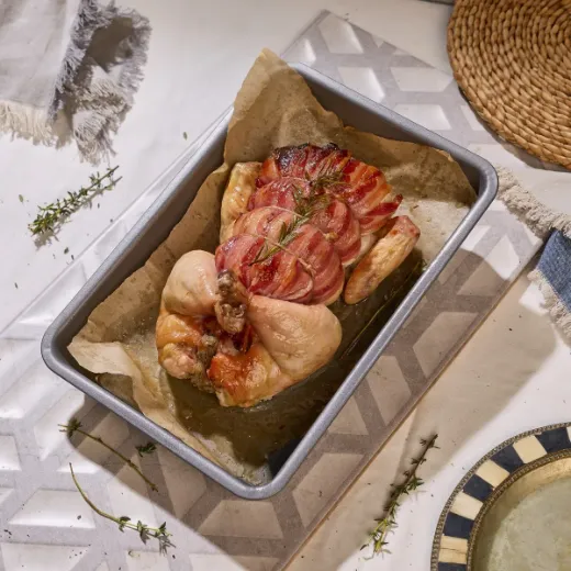 Picture of Lightly Smoked Boneless Chicken with Truffle and Mushroom Stuffing  (1.3kg )