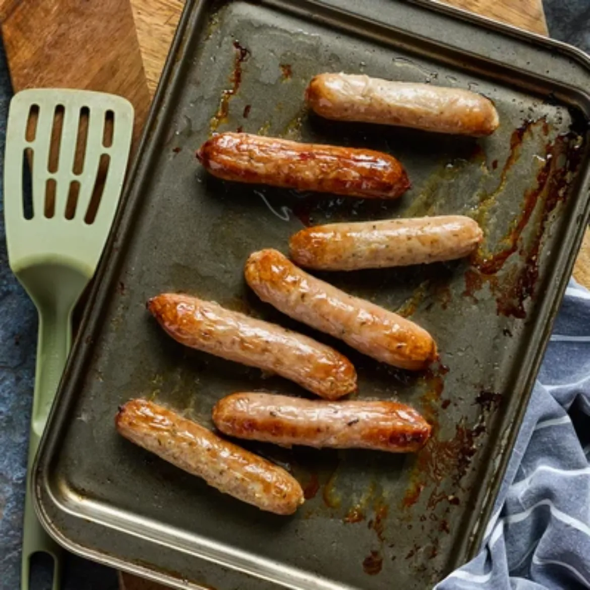 Pork Sausages with Sea Salt and Cracked Black Pepper (390g)